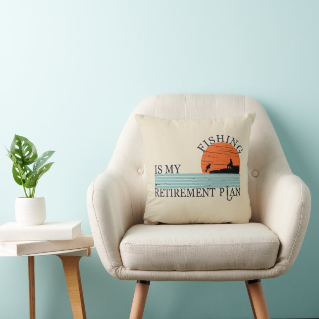 Coussin Cadeaux de retraite pour pêcheur (Chaise)