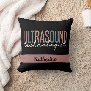 Coussin Cadeaux de technologue d'ultrasons personnalisés