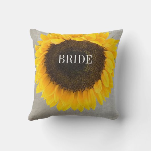 Coussin Cadeaux de tournesol (Verso)