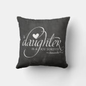 Coussin Cadeaux doux personnalisés pour la fille (Verso)