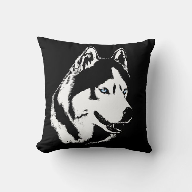 Coussin Cadeaux enroués de Malamute de chien de traîneau (Recto)