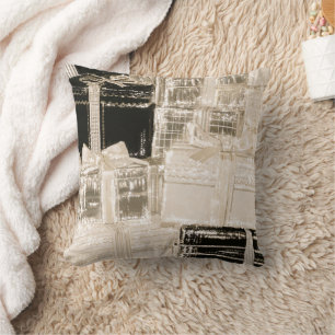 Coussin Cadeaux Glamour Champagne Noir Or