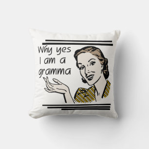 Coussin Cadeaux Gramma Retro