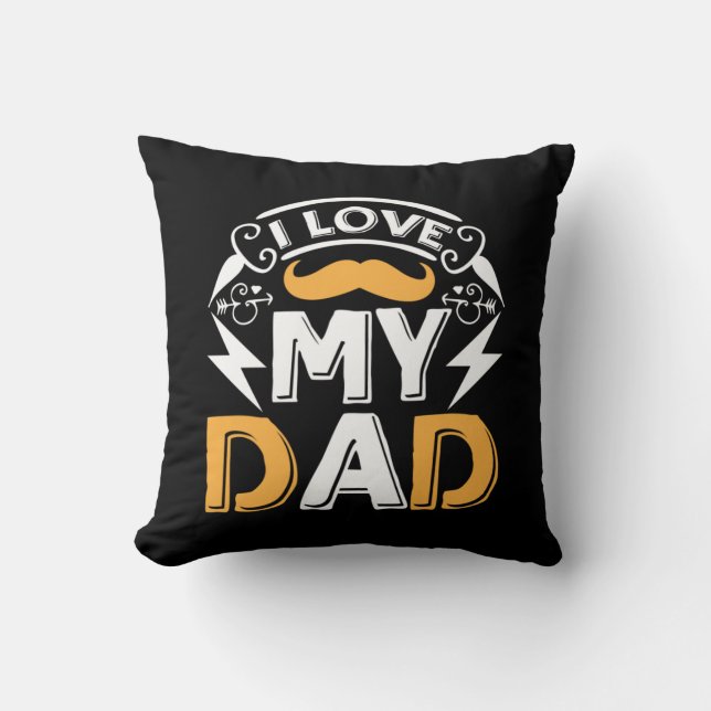 Coussin Cadeaux Papa | J'aime mon papa (Recto)