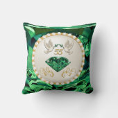 Coussin Cadeaux personnalisés, 55e anniversaire de Mariage (Verso)