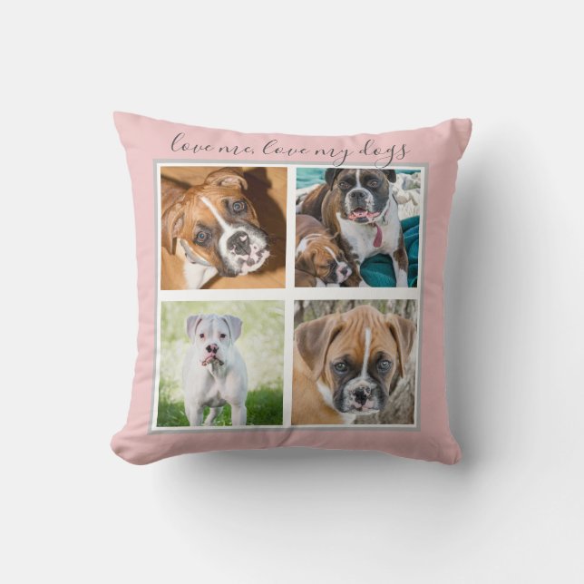Coussin Cadeaux personnalisés de chien - photo faite sur (Recto)