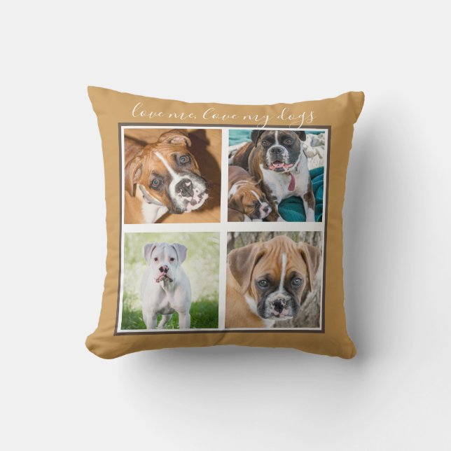 Coussin Cadeaux personnalisés de chien - photo faite sur (Recto)