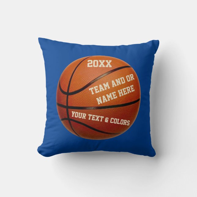Coussin Cadeaux personnalisés de joueurs de basket VOS (Recto)