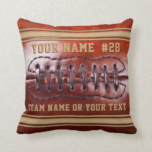 Coussin Cadeaux personnalisés d'équipe de football avec un