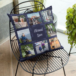 Coussin Cadeaux Personnalisés pour Couples de Parents Âgés