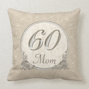 Coussin Cadeaux personnalisés pour les 60 ans d'anniversai