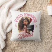 Coussin Cadeaux pour filles qui aiment jouer du piano (Couverture)