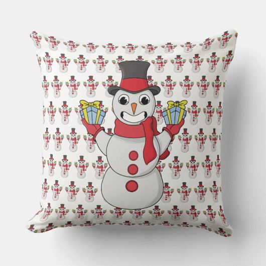 Coussin Cadeaux pour vous de Snowman (Recto)