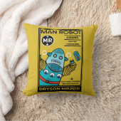 Coussin Cadeaux Robot Pour Anniversaire (Couverture)