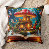 Coussin Cadre de forêt enchantée avec fées (Couverture)