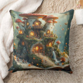Coussin Cadre de forêt enchantée avec fées (Couverture)