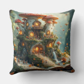 Coussin Cadre de forêt enchantée avec fées (Verso)