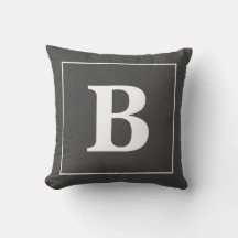Cadre de monogramme personnalisé minimal moderne