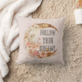 Coussin Cadre doré chic rose blush floral baby shower (Couverture)