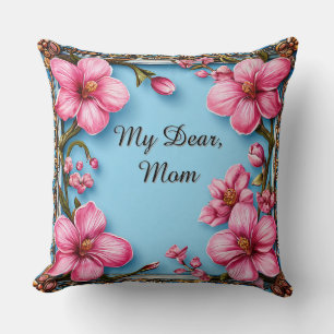 Coussin Cadre floral élégant