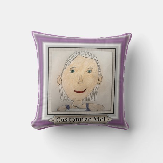 Coussin Cadre personnalisé pour ajouter votre art ou votre (Recto)