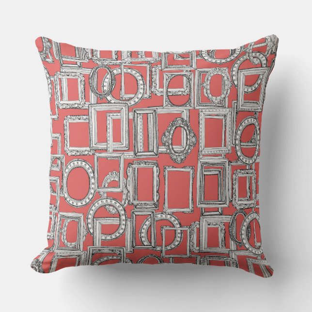 Coussin cadres d'image beaucoup de corail (Recto)