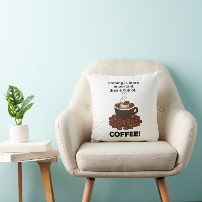 Coussin Café amusant café Lover café (Chaise)