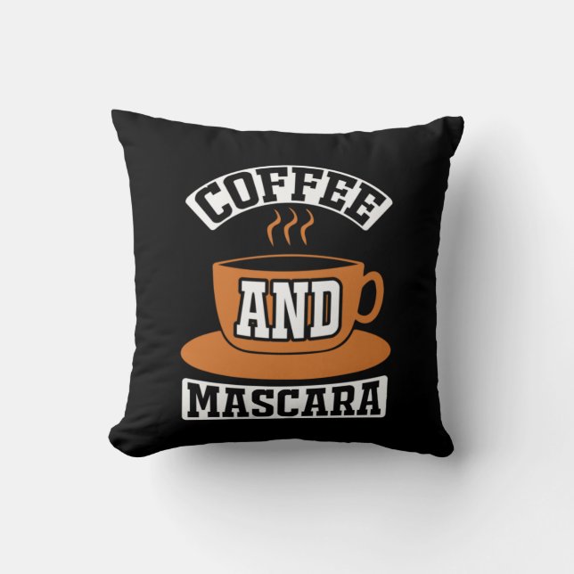 Coussin Café Art Café Et Mascara (Recto)