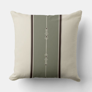 Coussin Café et Olivier