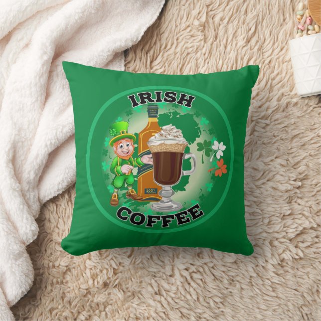Coussin Café Irlandais - Un Elixir. (Couverture)