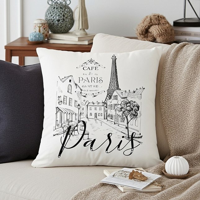 Coussin Café Paris (Créateur téléchargé)