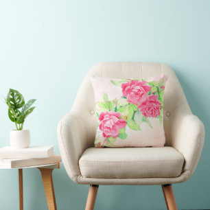Coussin Café Roses Jeu d'oreiller