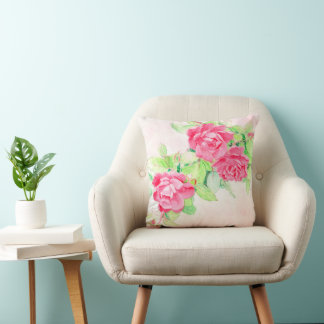 Coussin Café Roses Jeu d'oreiller