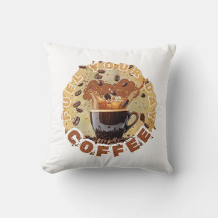 Coussin Caféine d'abord