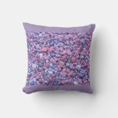Coussin Cailloux Violets Doux (Recto)