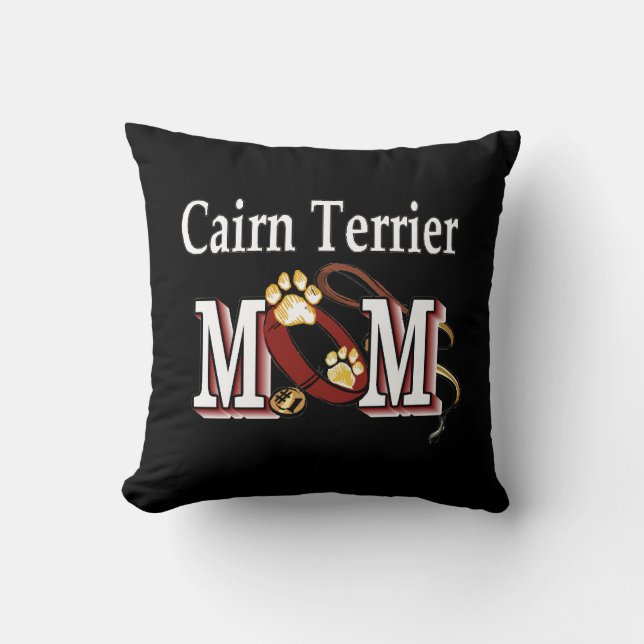 Coussin Cairn Terrier Dog MOM (Recto)