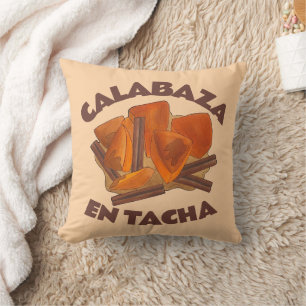 Coussin Calabaza en Tacha Mexicaine Citrouille à canne Des