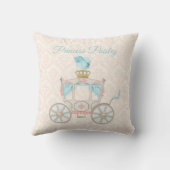 Coussin Calèche personnalisée de princesse de conte de fée (Verso)