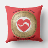 Coussin Calendrier 2026 Amoureux 'Comment t'aime-je ?' (Verso)