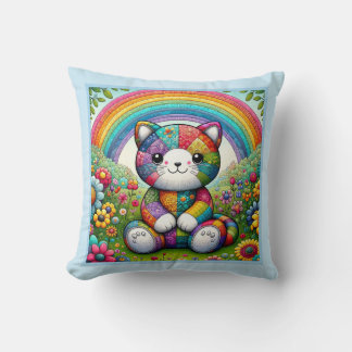 Coussin Calico Patchwork Chat Caprice
