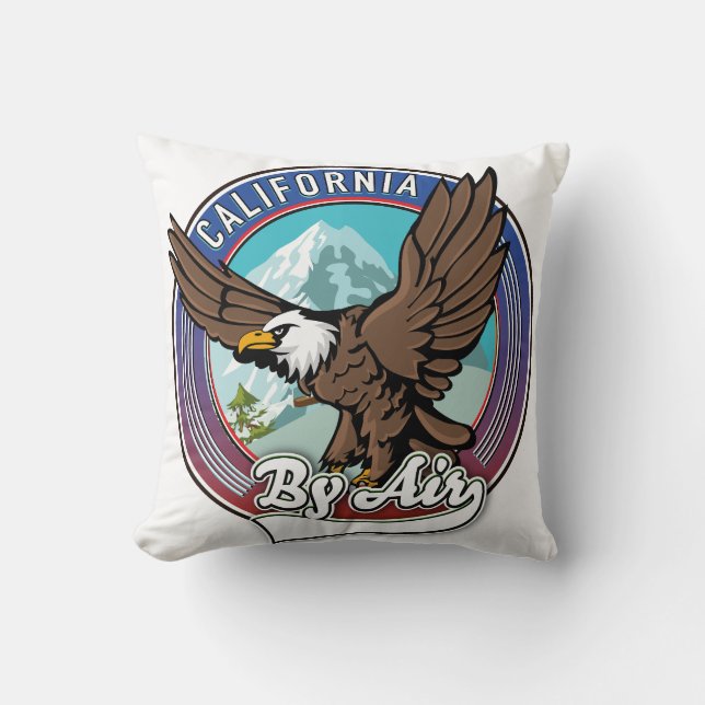 Coussin California par patch de voyage aérien (Recto)