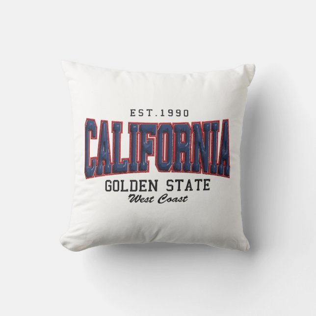 Coussin Californie 3D (Recto)