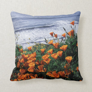 Coussin Californie, Big Sur Coast, Californie Pavot