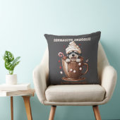 Coussin Câlins de Schnauzer & Chocolat Chaud (Chaise)