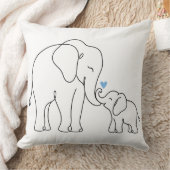 Coussin Câlins tendres d'éléphant (Couverture)