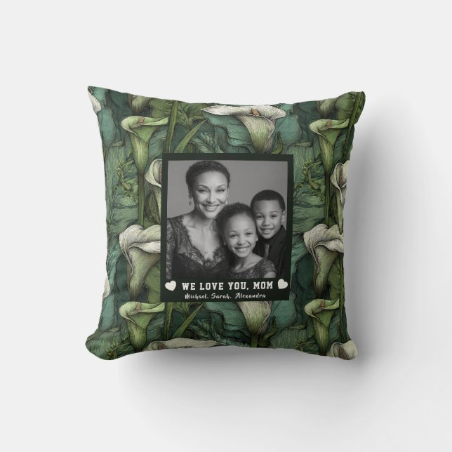 Coussin Calla Lilies  Maman Chat Cozy Home Retro (Recto)