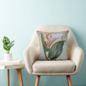 Coussin Calla Lily Beau Art Botanique (Chaise)