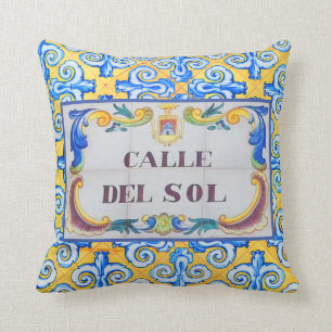Coussin Calle Del Sol Rue du Carrelage méditerranéen