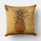 Coussin Calligraphie et ananas Vintage (Verso)