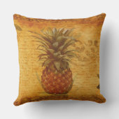 Coussin Calligraphie et ananas Vintage (Verso)
